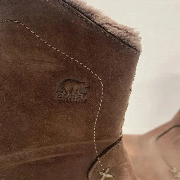 Sorel Maribel Waterproof Suede Boot Thinsulate Dark Brown Women's Size 6 - Picture 3 of 12